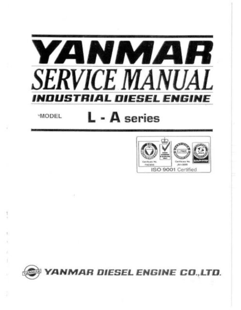 Yanmar L70AE L75AE L90AE L100AE L40AE Repair manual