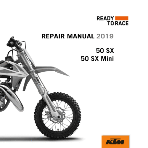 KTM 50 SX Mini Repair manual 2019 Pdf