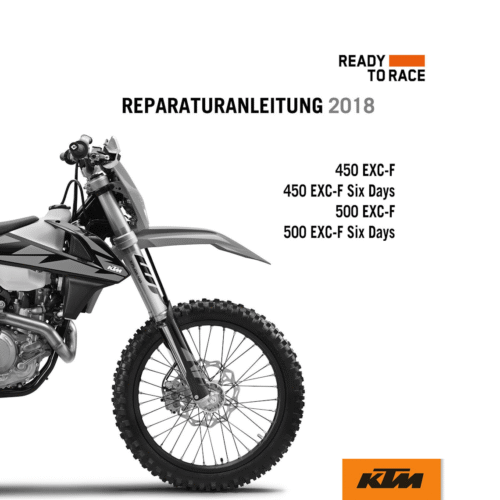 KTM 500 EXC-F Six Days Reparaturanleitung 2018 Pdf