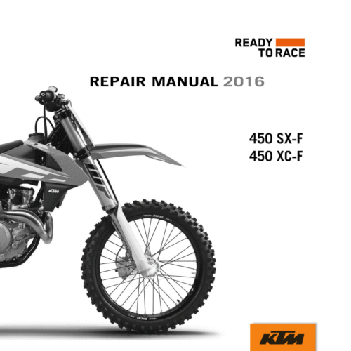 KTM 450 SX-F 450 XC-F Service manual 2016 Pdf