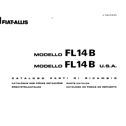 Fiat Allis FL14 FL14B Parts Catalog Pdf