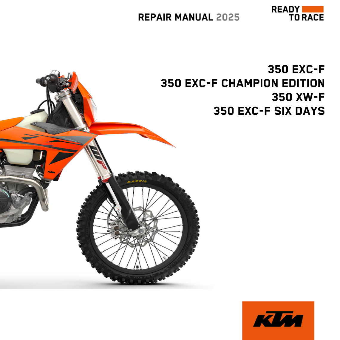 KTM 350 EXC-F Champion Repair manual 2025 Pdf