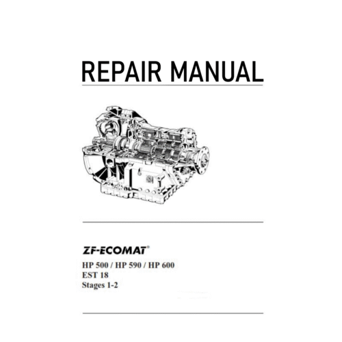 ZF Ecomat HP 500 590 600 Est 18 Stages 1-2 Service manual