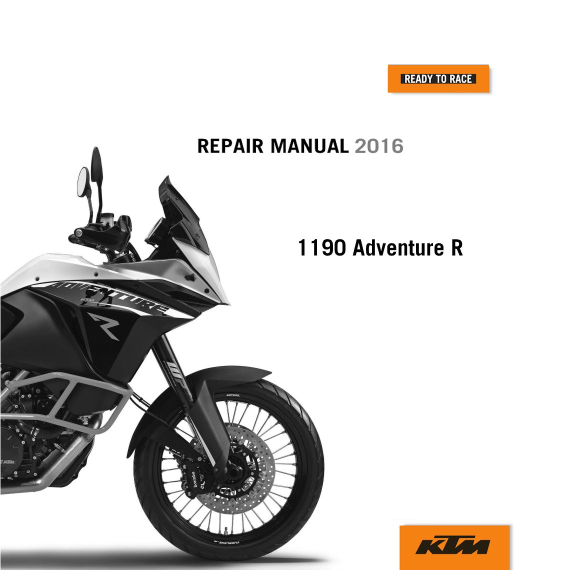 2016 KTM 1190 Adventure R Service Repair Manual