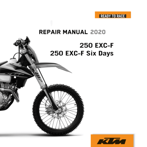 KTM 250 EXC-F Six days Repair manual 2020 Pdf