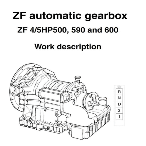 ZF Automatic Gearbox 4/5 HP500 HP590 HP600 Work Description