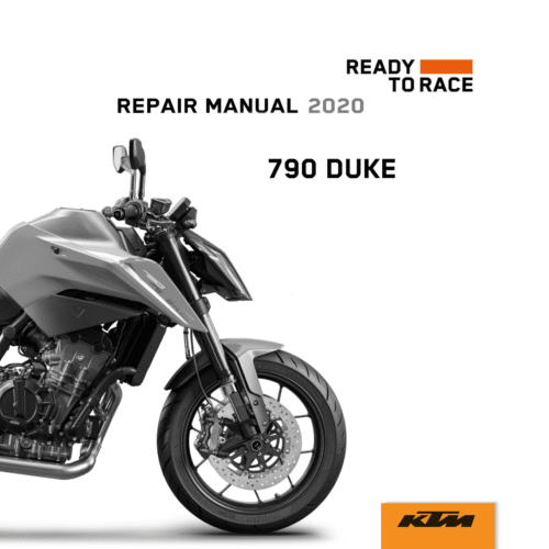 KTM 790 Duke Repair manual 2020 Pdf