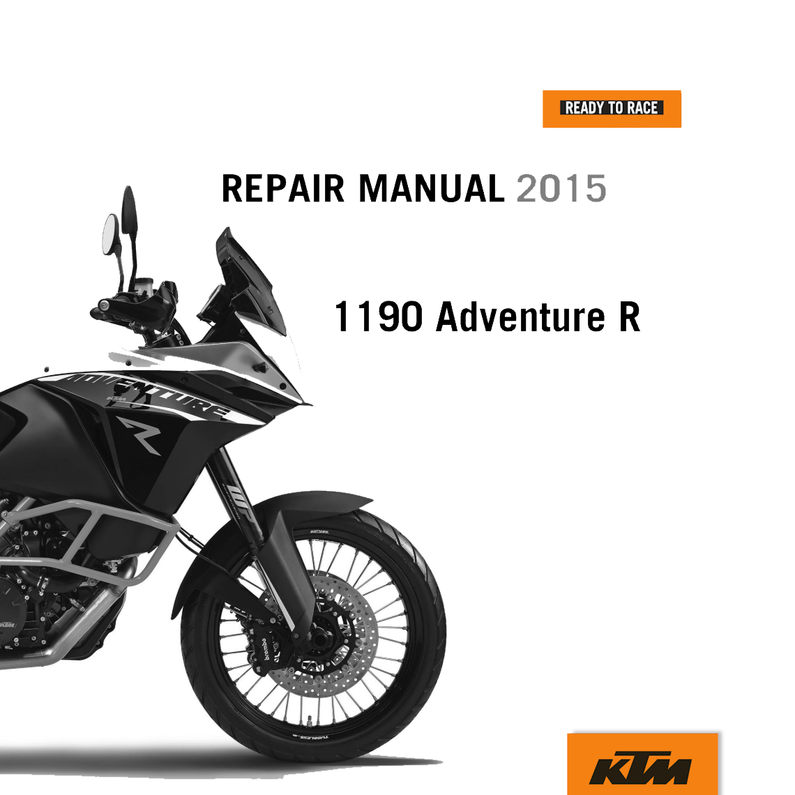 KTM 1190 Adventure R Repair manual 2015 Pdf