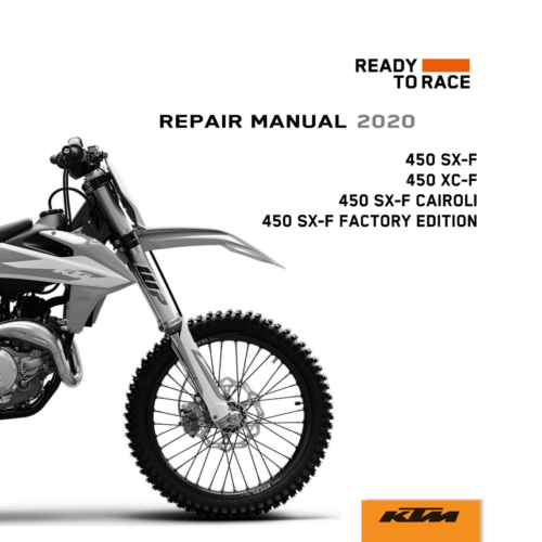 KTM 450 SX-F Factory Edition Repair manual 2020 Pdf