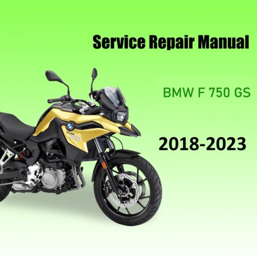 BMW F750GS Workshop Service Manual (2018-2023)