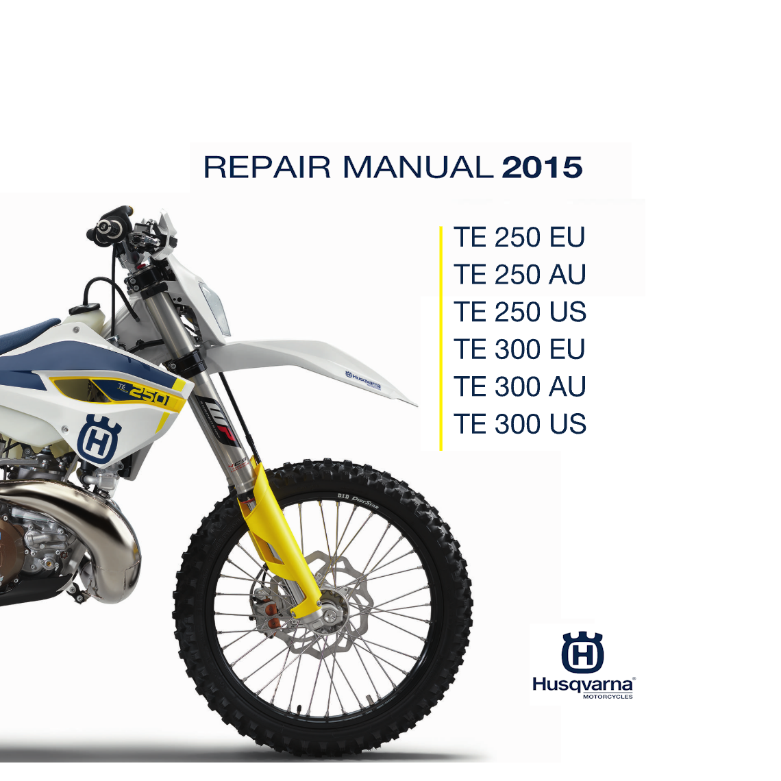 Husqvarna TE 250 TE 300 Repair manual 2015 Pdf