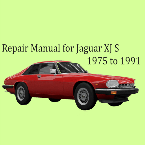 Jaguar XJ S 3.6L Service manual 1975-1991