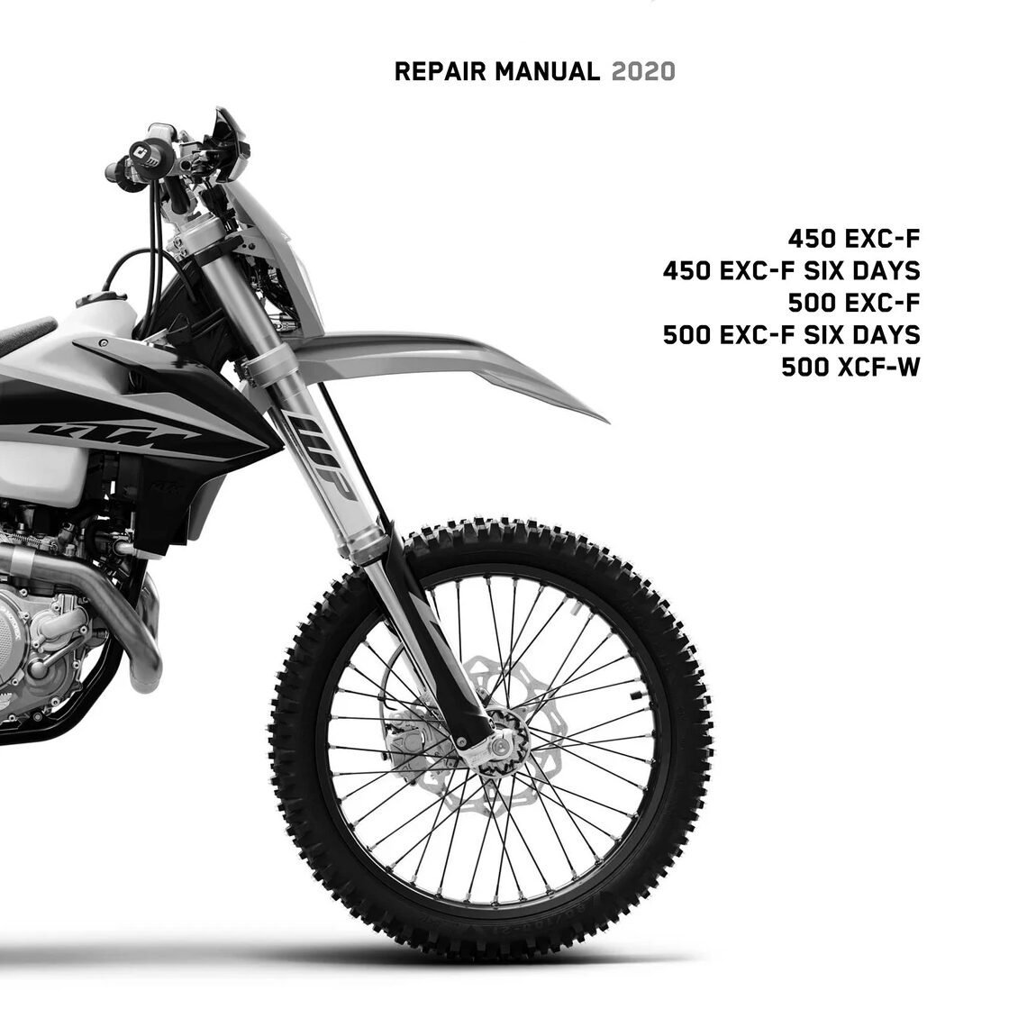 KTM 450 EXC-F SIX DAYS Repair manual 2020 Pdf