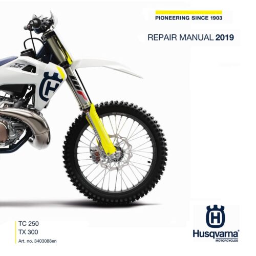 Husqvarna TX 300 Repair manual 2019 Pdf