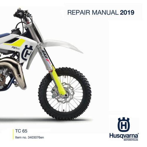 Husqvarna TC 65 Repair manual 2019 Pdf