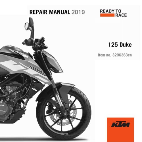 KTM 125 Duke 2019 Repair manual Pdf