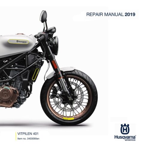 Husqvarna Vitpilen 401 Repair manual 2019 Pdf