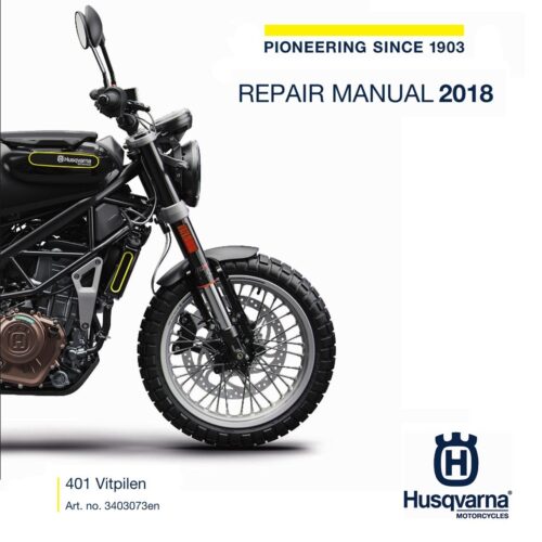 Husqvarna Vitpilen 401 Repair manual 2018 Pdf