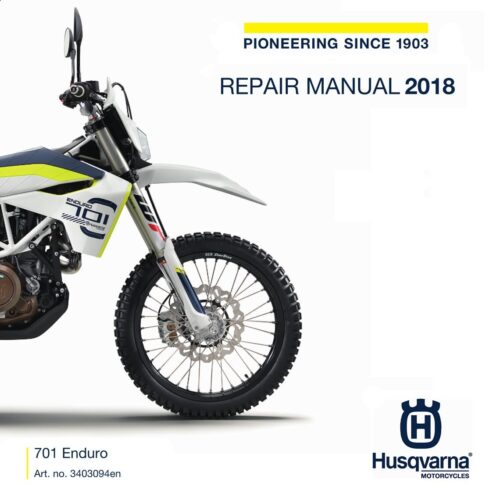 Husqvarna 701 Enduro Repair manual 2018 Pdf