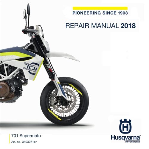 Husqvarna 701 Supermoto Repair manual 2018 Pdf