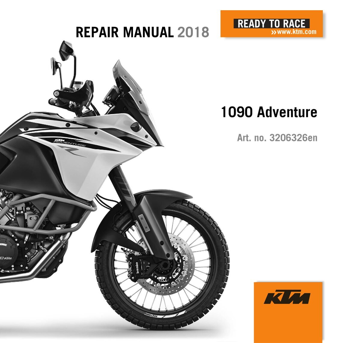 KTM 1090 Adventure Service manual 2018 Pdf