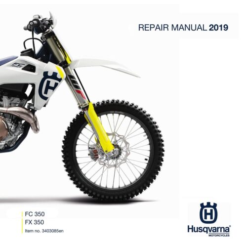 Husqvarna FC 350 FX 350 Repair manual 2019 Pdf