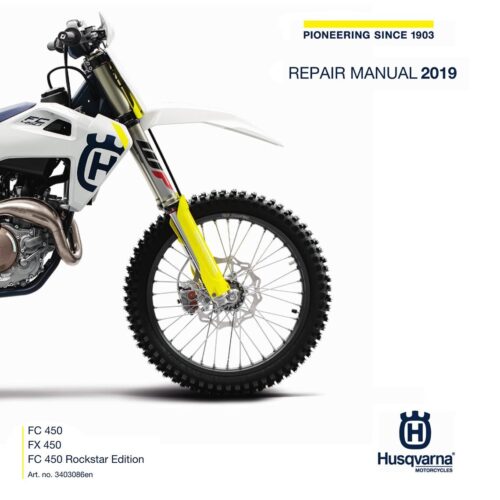 Husqvarna FX 450 Repair manual 2019 Pdf