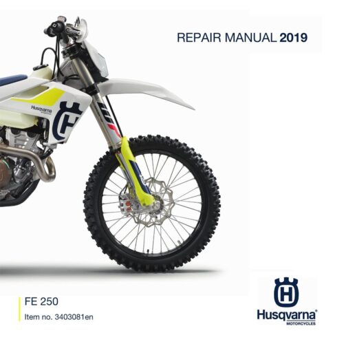 Husqvarna FE 250 Repair manual 2019 Pdf