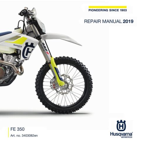 Husqvarna FE 350 Repair manual 2019 Pdf