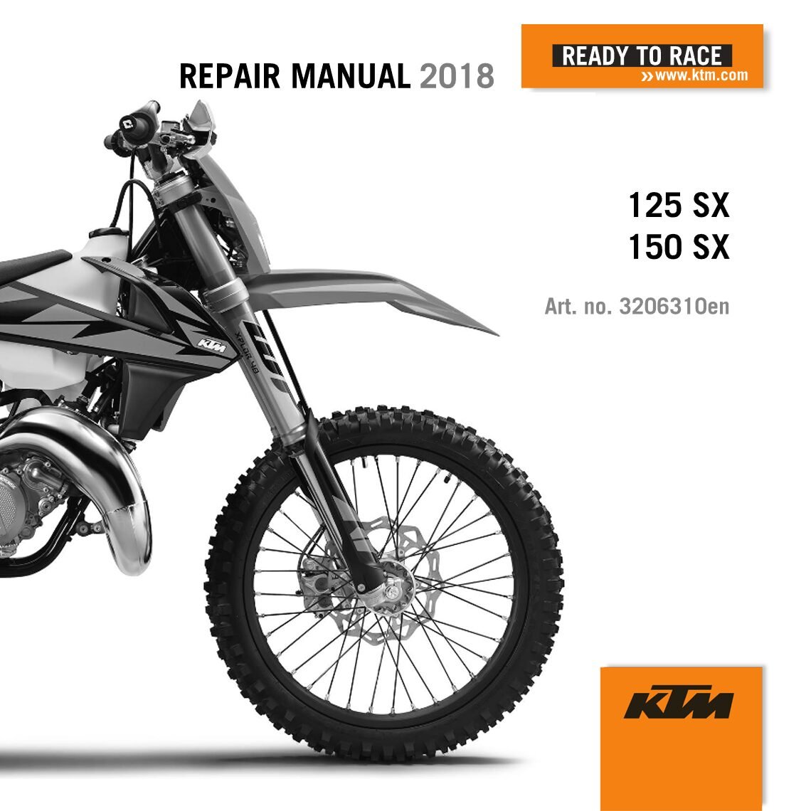 KTM 125 SX 150 SX Service manual 2018 Pdf
