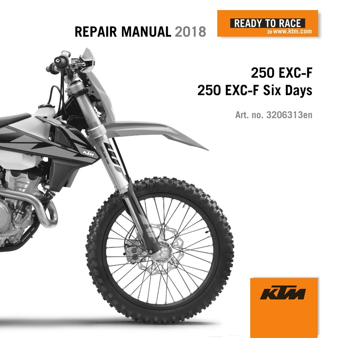 KTM 250 EXC-F Six Days Repair manual 2018 Pdf