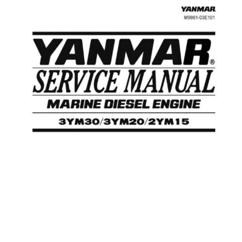 Yanmar 3YM30 3YM20 2YM15 Engine Workshop Manual