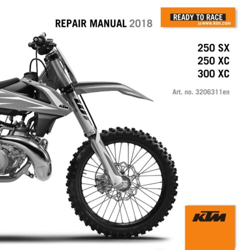 KTM 250 SX 250 XC 300 XC Service manual 2018 Pdf