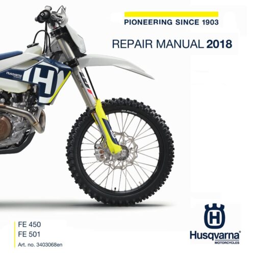 Husqvarna FE 450 FE 501 Repair manual 2018 Pdf