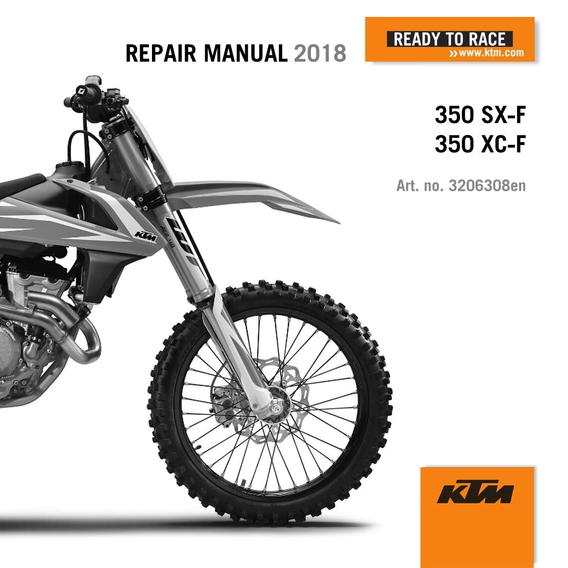KTM 350 SX-F 350 XC-F Repair manual 2018 Pdf