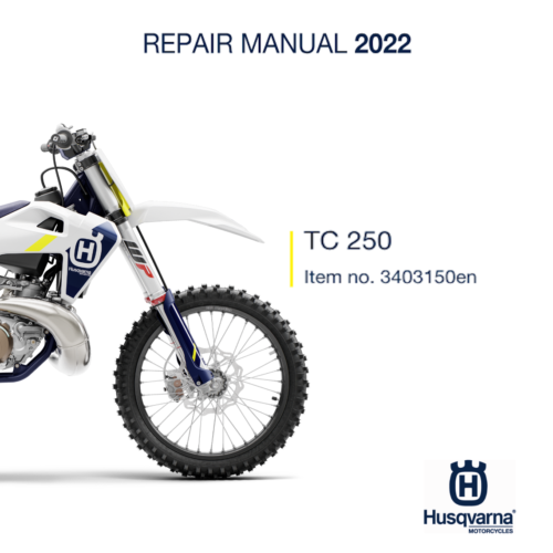 2022 Workshop Service Manual Husqvarna TC 250