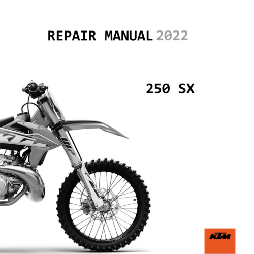 KTM 250SX Service manual 2022