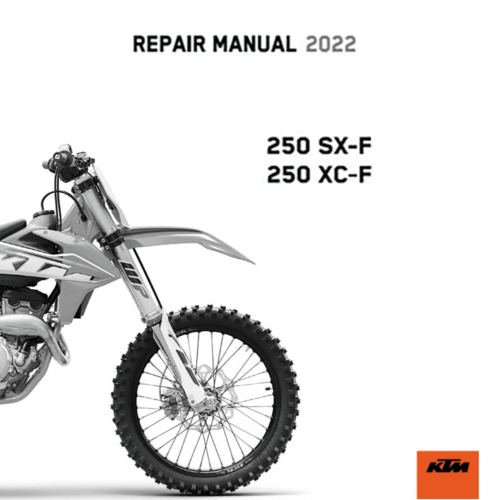 2022 KTM 250SX-F 250XC-F Workshop Service manual