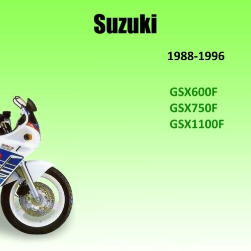 Suzuki GSX600F Service manual 1988-1996 Pdf