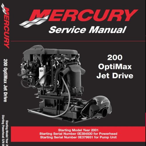 Mercury 200 Optimax Jet Drive Service Manual