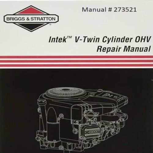 Briggs and Stratton Intek V-Twin Cylinder OHV Repair manual