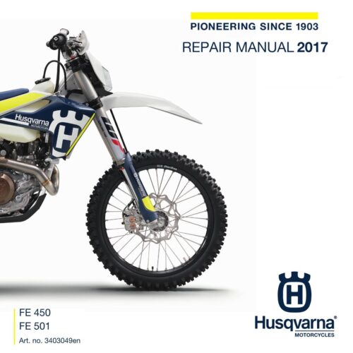 Husqvarna FE 450 FE 501 Repair manual 2017 Pdf