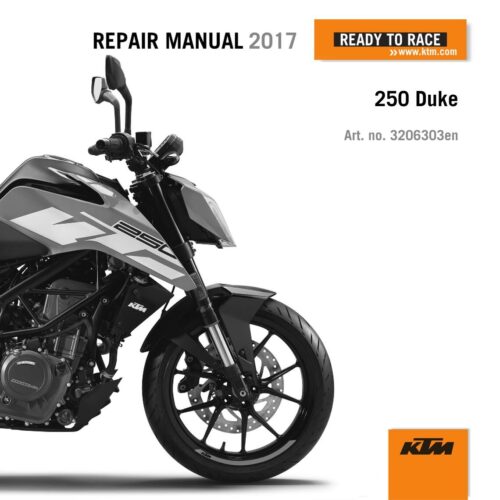 KTM 250 Duke Service manual 2017 Pdf