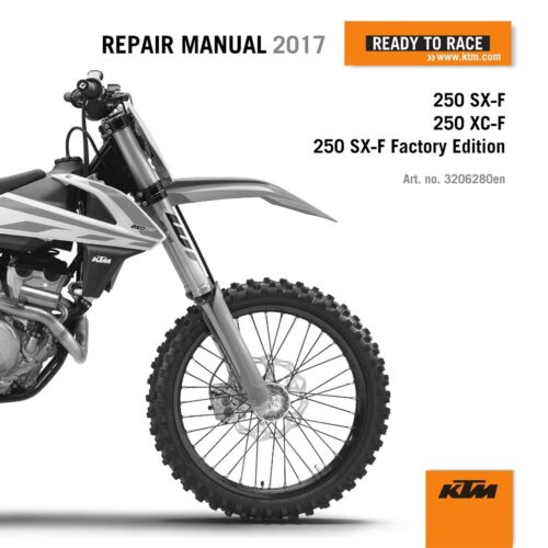 KTM 250XC-F 250 SX-F Factory Service manual 2017 Pdf