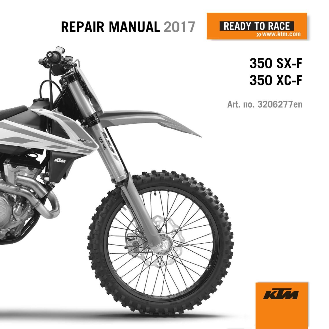 KTM 350 SX-F 350 XC-F Repair manual 2017 Pdf