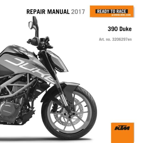 KTM 390 Duke Repair manual 2017 Pdf