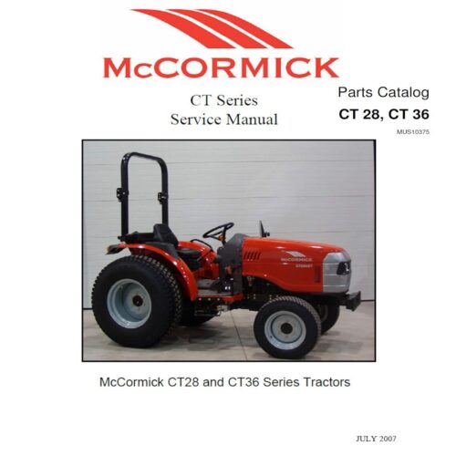 McCormick CT28 CT36 Parts Manual and Service manual Pdf