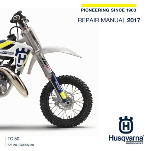 Husqvarna TC 50 Repair manual 2017 Pdf