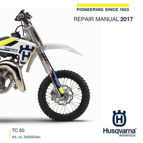 Husqvarna TC 65 Repair manual 2017 Pdf