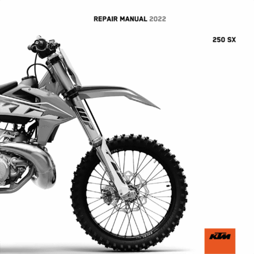 KTM 250SX Service manual 2022 Pdf